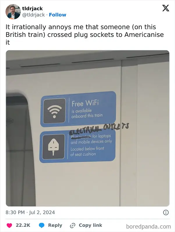 Electrical outlets, not plugs!