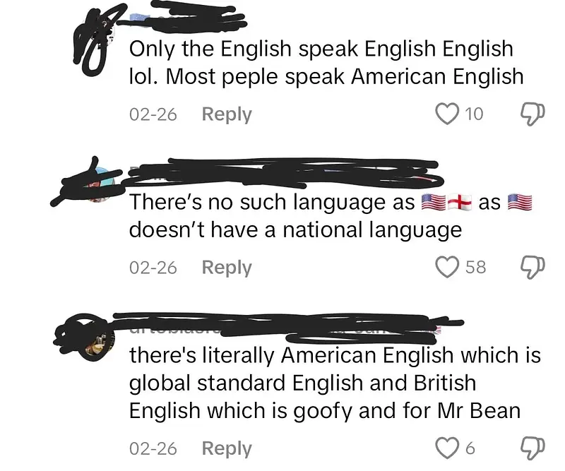 Most people speak American English