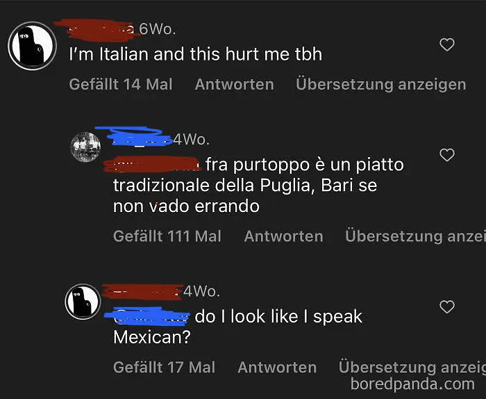 Italian, Mexican, it's all the same...to some people